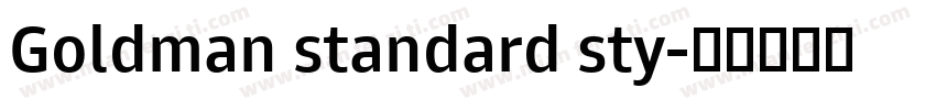 Goldman standard sty字体转换